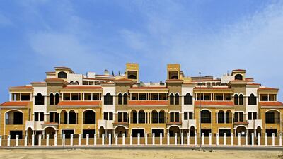 A four-bedroom town house in Jumeirah Village Circle, Dubai has hit the market. Courtesy Better Homes