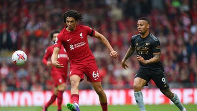 Trent Alexander-Arnold - 7. It was clear Alexander-Arnold was adapting to a new role against Arsenal as he was deployed inside a lot more in attacking phases. Secured the crucial assist to complete Liverpool’s comeback after a piece of brilliance on the right flank and cross to find Roberto Firmino. Getty