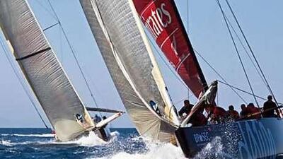 The fourth race of the best-of-five finals was described as "awesome" with men fighting for every inch.