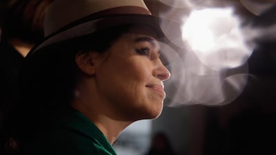 Es Devlin attends a press conference presenting the new stage for the Bregenz Festival in Austria. Getty Images