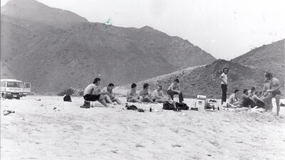 Norwegian sailors on a bus tour in Dubai in 1978. Courtesy of the Norwegian Seamen's Centre