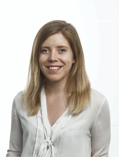 Ashleigh Stewart advises travellers to wear their jumpers and coats on the plan. Antonie Robertson / The National