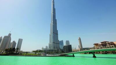 The Burj Khalifa and its surrounding areas. Jeffrey E Biteng / The National