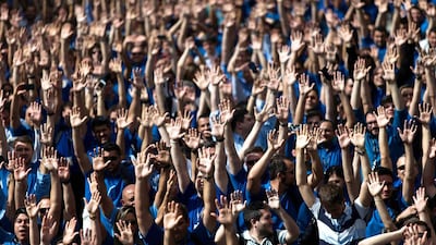 Employees of Embraer's main aircraft factory vote to end their strike for pay increases, in Sao Jose dos Campos, on November 10, 2014. Embraer, the world's third largest commercial airplane manufacturer, said their operations were returning to normal after the five-day strike for higher wages was called off. Roosevelt Cassio / Reuters