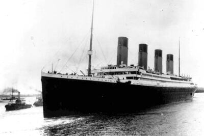 'RMS Titanic' leaves Southampton, England, on her maiden voyage on Wednesday, April 10, 1912.