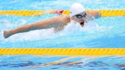 Velimir Stjepanovic, the Dubai-raised swimmer, was half a second faster than Michael Phelps and Chad le Clos, the eventual winner, in the 200m butterfly heats. Mohammad Khursheed / Zumapress.com