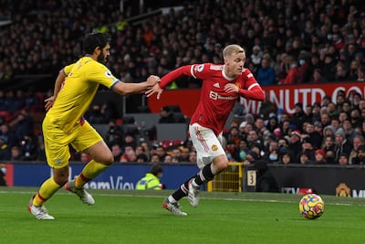 Ralf Rangnick has confirmed Donny van de Beek will start against Young Boys. AFP