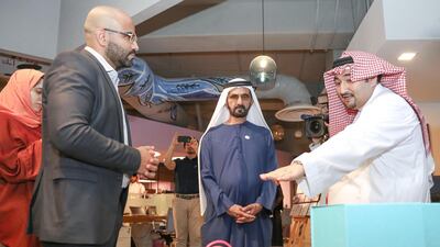 Sheikh Mohammed bin Rashid visits the headquarters of the MiSK Foundation in Riyadh. Dubai Media Office / Wam