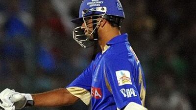 Rahul Dravid, pictured from last season with the Royal Challengers Bangalore, had a fruitful partnership with Ajinkya Rahane to help Rajasthan Royals defeat Pune Warriors India.