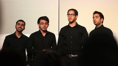 The Sama Quartet will perform as part of the two-day Festival in the Park at the Mother of the Nation Park in Abu Dhabi. Pawan Singh / The National