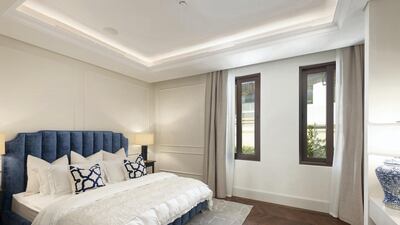 One of the property's nine bedrooms. Courtesy Luxhabitat Sotheby's International Realty