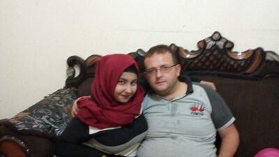 Khalil Adnan Al Dgheiry and his wife who suffers from Crohn's disease. Photo: Khalil Adnan Al Dgheiry.