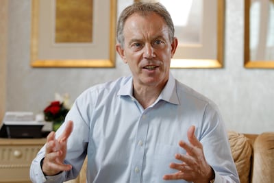 Former UK prime minister Tony Blair will take part in the summit. Ryan Carter / The National