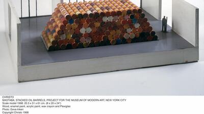 MOMA Mastaba scale model Courtesy Christo and the Maeght Foundation