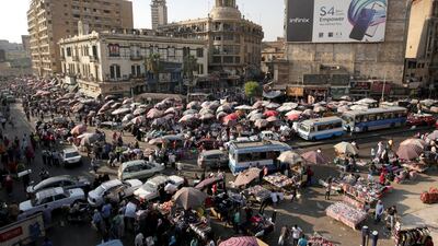 People shop at Al Ataba, a popular market in central Cairo, Egypt. Reuters