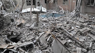 Damage to the Pasteur Institute in Tehran. Photo: Ministry of Health of Iran