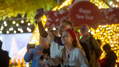 Yevheniia Kryklyvets, a volunteer, at the event
