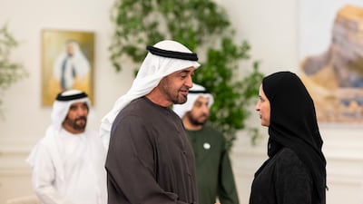 Sheikh Mohamed spoke of the vital role played by teachers and families in providing supportive learning environments. Abdulla Al Bedwawi / UAE Presidential Court