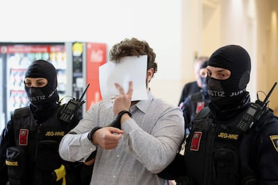 Arda K, one of the two men on trial in Wiener Neustadt, Austria. Reuters