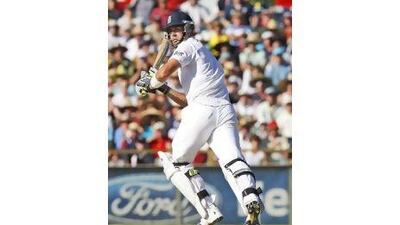 Kevin Pietersen, seen batting at Perth, says he is confident England will improve.