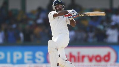 Cheteshwar Pujara scored his seventh hundred in his comeback Test for India against Sri Lanka at Colombo on Saturday. Dinuka Liyanawatte / Reuters