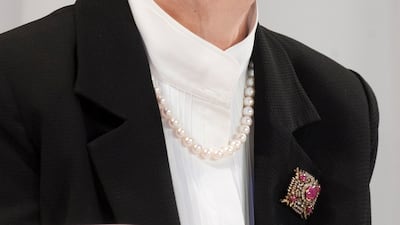 Mori gives a talk as part of Tokyo Fashion Week in October 2013. EPA