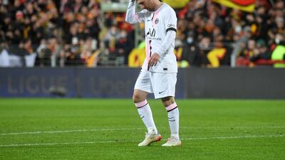 Paris Saint-Germain's Argentinian forward Lionel Messi. AFP