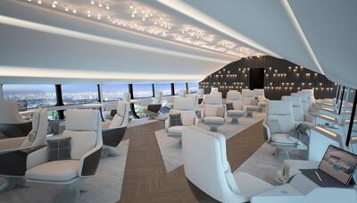 Airlander 10's spacious cabin means every passenger has aisle access and window views. Courtesy Hybrid Air Vehicles