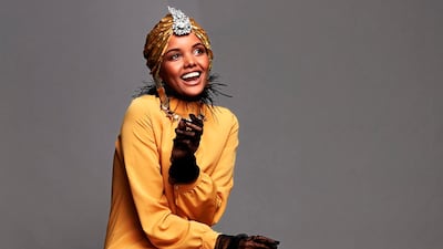 Halima Aden is known for her chic hijabs and turbans. Courtesy Modanisa