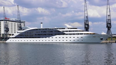 The Sunborn yacht hotel. Presently moored in London, the four-star hotel is 102-metres-long and has 136 rooms costing between $300 and $1,000 per night. Sean Conboy / Photogenics