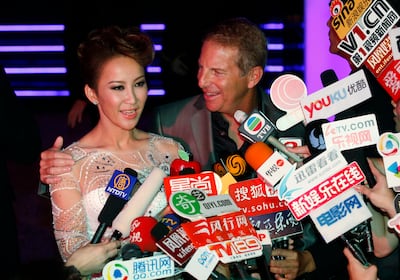 Coco Lee and her husband, Bruce Rockowitz in 2011. AP