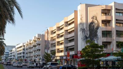 Street art spotted in Al Satwa, Dubai. Chris Whiteoak / The National