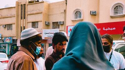 Khutwat khair volunteers in Riyadh during Ramadan. Photo: Khutwat Khair