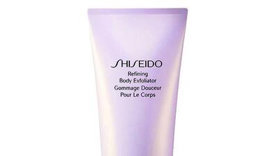 Exfoliate often. Use a loofah and remove those dead skin cells in the shower with an exfoliant, or better yet, go for a beauty salon skin polish or hammam treatment. (Shiseido Refining Body Exfoliator, 200ml, Dh232)