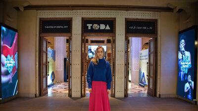 Daria Prodaevich is the managing director of Dubai's Theatre of Digital Art. Shruti Jain / The National