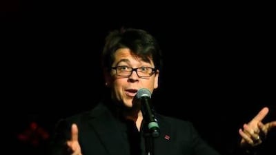 Michael McIntyre says that "better laughs come along naturally" on stage than TV. Lefteris Pitarakis / AP Photo