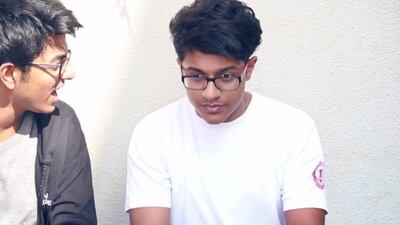 A scene from a short film entitled “Speechless” made by pupils at Our Own High School, Al Warqa, Dubai. Courtesy Children’s International Film Festival