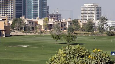 Most Whispering Pines villas at the Jumeirah Golf Estates are ready for occupancy by next year. Jeffrey E Biteng / The National