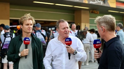 Nico Rosberg and Martin Brundle