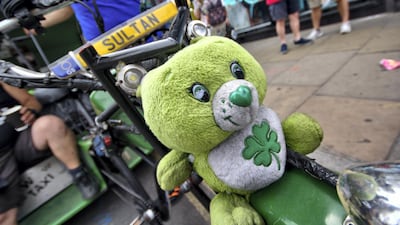 Sultan Selim just bought his sixth pedicab in London. Shahzad Sheikh for The National