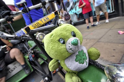 Sultan Selim's sixth pedicab. Shahzad Sheikh for The National