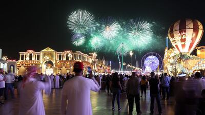 Once the Guinness World Record was certified, the Global Village fireworks Bbtton was pressed to launch the final display of the season. Chris Whiteoak / The National