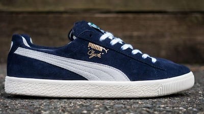 The Puma Clyde marked the first sneaker endorsement contract for a basketball player. Courtesy Puma