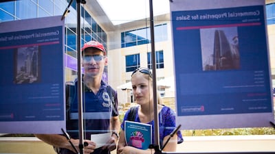 Landlords and sellers often employ multiple agencies to shift their property quickly, resulting in tough competition and occassionally underhand tactics. Lauren Lancaster / The National