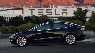 The uptake of electric vehicles such as the Tesla Model 3 may hit oil prices in 2018. Courtesy Tesla Motors via AP