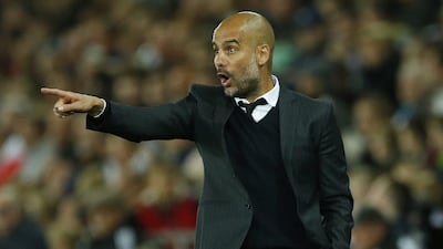 Manchester City manager Pep Guardiola shown during the League Cup third round match. Andrew Boyers / Action Images / Reuters