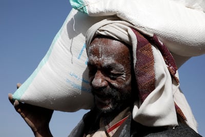 Yemen suffers from heightened food insecurity with 80 per cent of its population reliant on aid. EPA