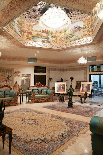 A domed ceiling and other artworks by artisans from around the world. Shazia Ahmed / The National