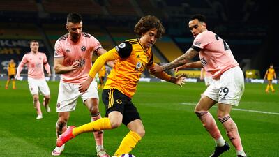 Wolverhampton Wanderers' Fabio Silva in action with Sheffield United's Kean Bryan. Reuters