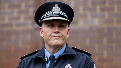 WA Police Commissioner Col Blanch addresses a press conference in Perth after Cassius's death. There was outrage on social media after police said it was too early to determine whether there was a racial motive for the teenager’s alleged murder. EPA